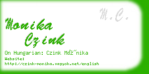 monika czink business card